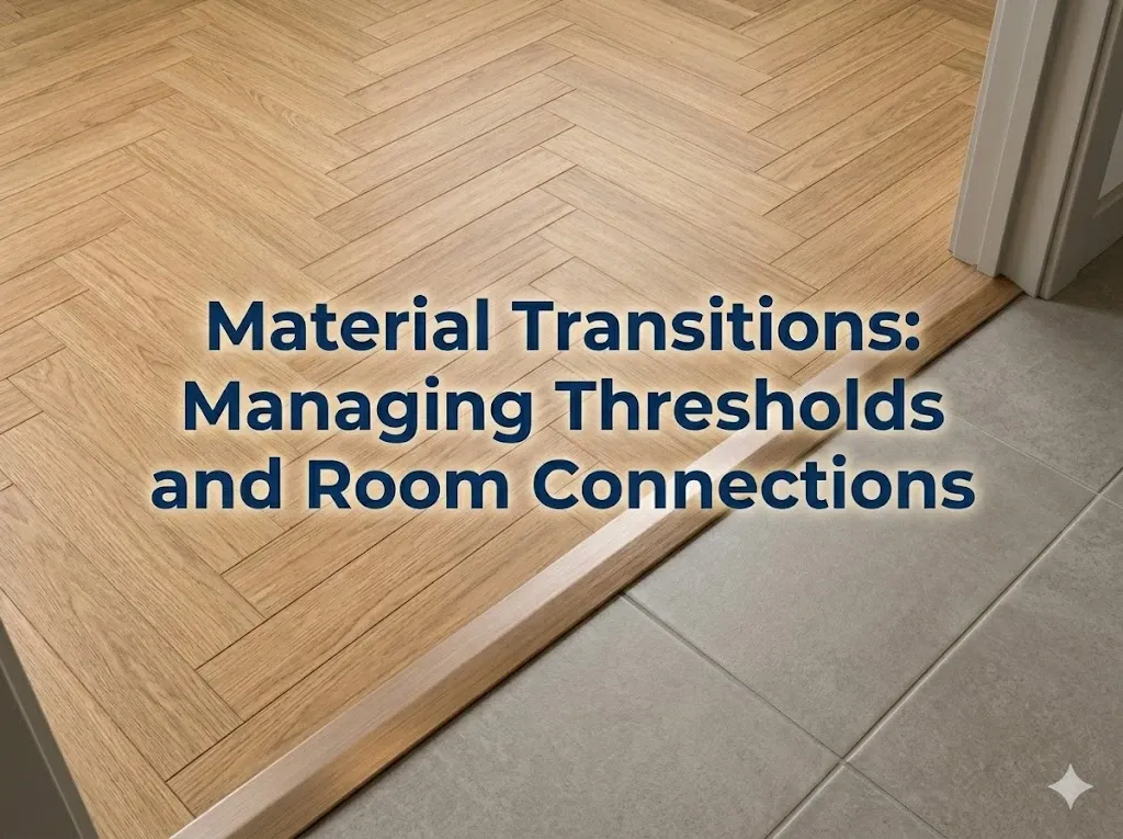 Professional T-molding transition between laminate flooring and tile in a Tampa Bay home