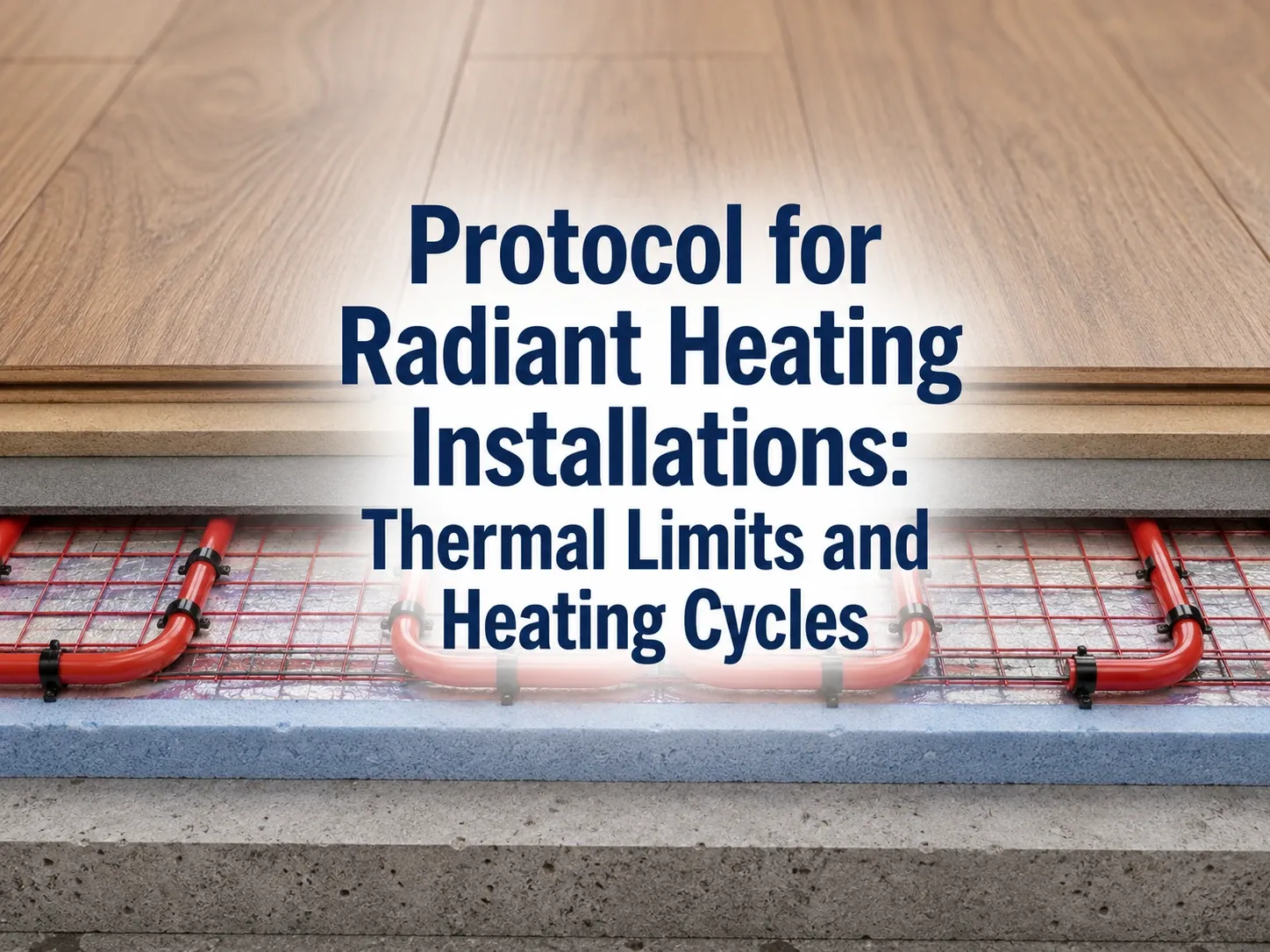 Technical cross-section of laminate flooring installed over a radiant heating system in a Tampa Bay home