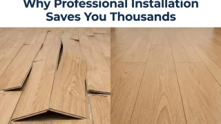 Comparación entre un piso DIY fallido y una instalación profesional de laminado en Tampa Bay