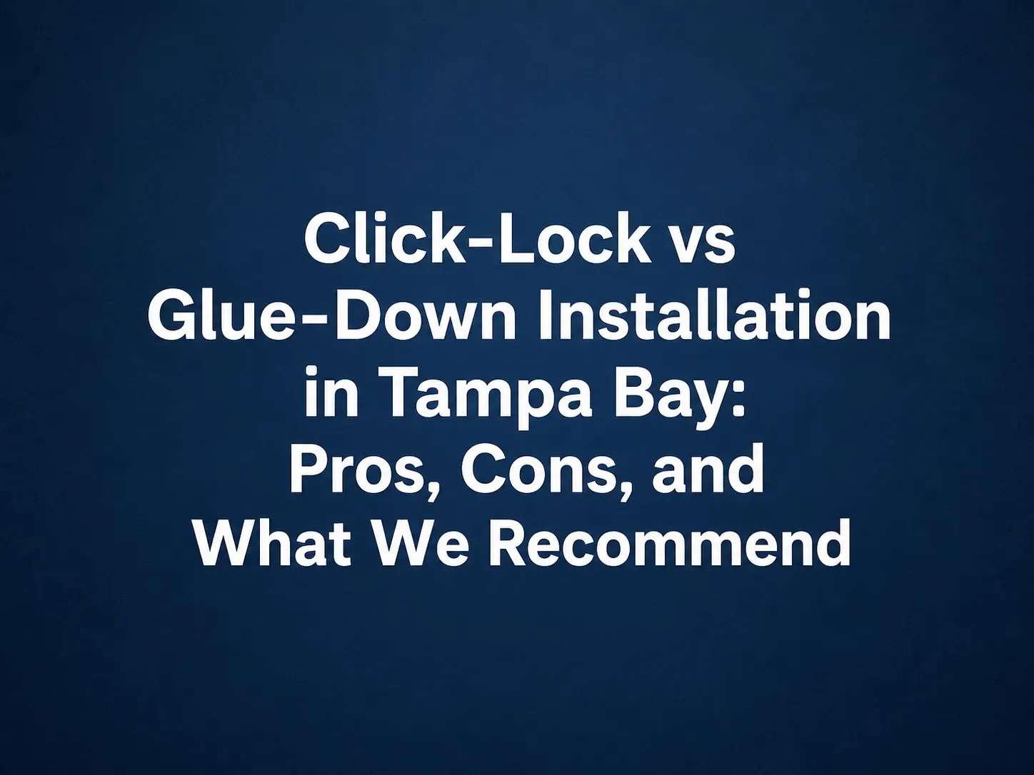 Close-up of click-lock tongue-and-groove connection during LVP installation in a Tampa Bay home