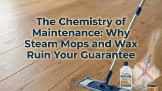 Professional flooring maintenance guide showing why steam mops are dangerous for laminate floors